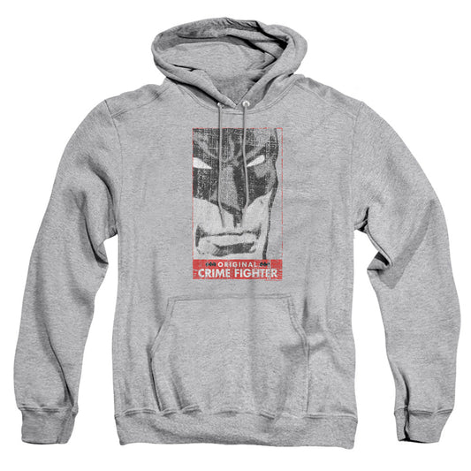 Batman Orginal Crime Fighter Mens Hoodie Athletic Heather Officially Licensed