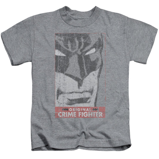 Batman Orginal Crime Fighter Juvenile Kids Youth T Shirt Athletic Heather Officially Licensed