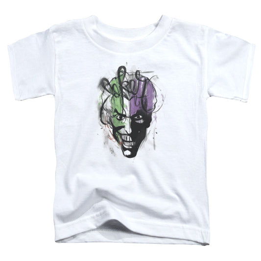 Batman Joker Airbrush Toddler Kids Youth T Shirt White Officially Licensed