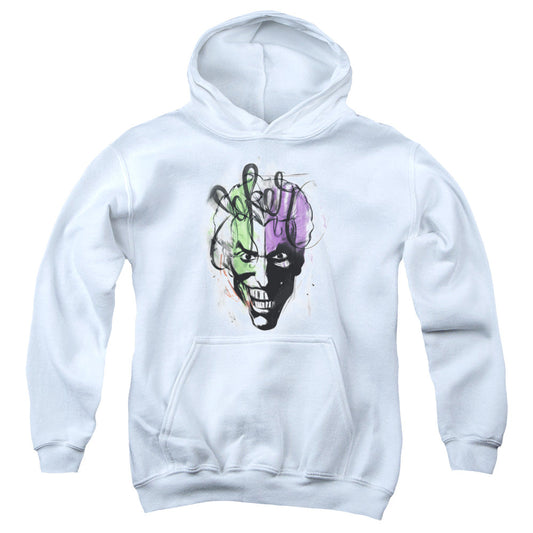Batman Joker Airbrush Kids Youth Hoodie Charcoal Officially Licensed