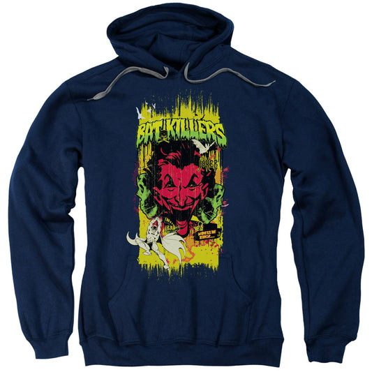 Batman Bat Killers 2 Mens Hoodie Navy Blue Officially Licensed