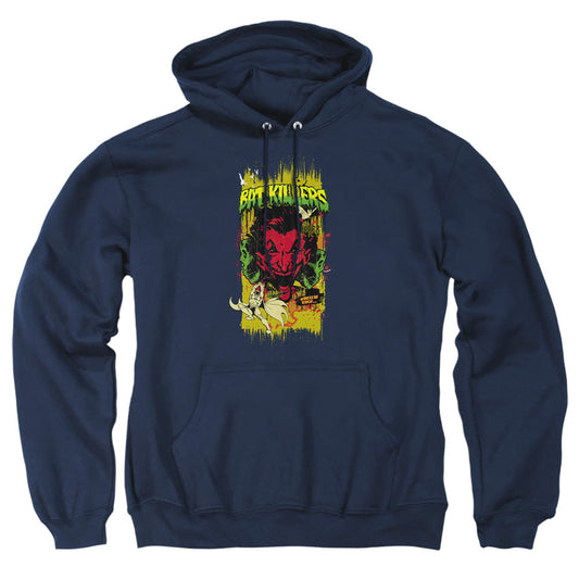Batman Bat Killers 2 Mens Hoodie Navy Officially Licensed