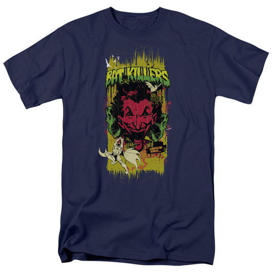 Batman Bat Killers 2 Mens T Shirt Navy Officially Licensed