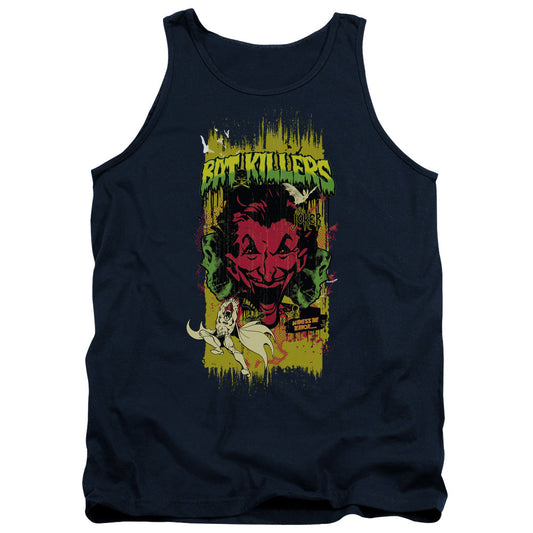 Batman Bat Killers 2 Mens Tank Top Shirt Navy Blue Officially Licensed