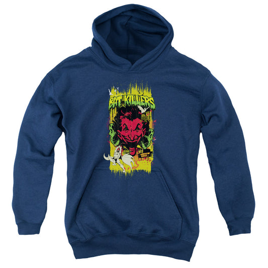 Batman Bat Killers 2 Kids Youth Hoodie Navy Blue Officially Licensed