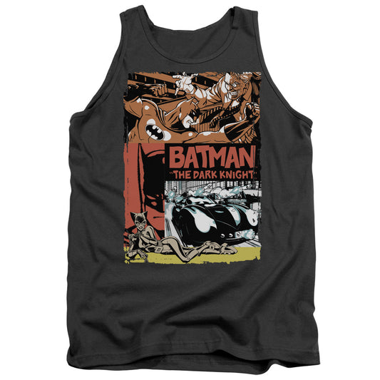 Batman Old Movie Poster Mens Tank Top Shirt Charcoal Officially Licensed