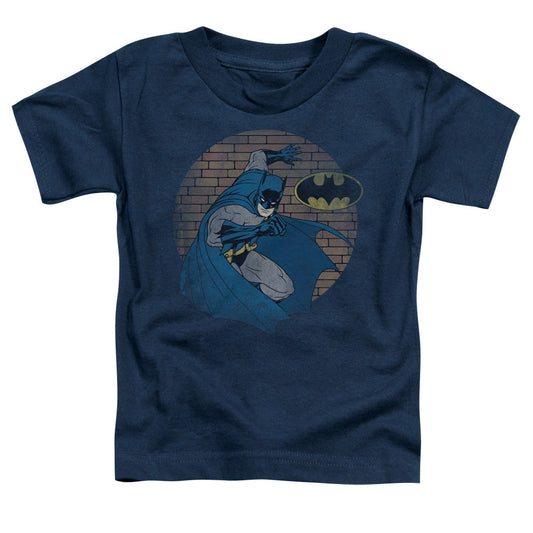 Batman In The Spotlight Toddler Kids Youth T Shirt Navy Blue Officially Licensed