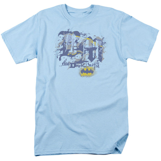 Batman He Sees All Mens T Shirt Light Blue Officially Licensed