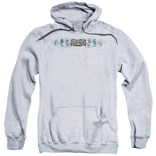 Batman Skateboard Bats Mens Hoodie Athletic Heather Officially Licensed