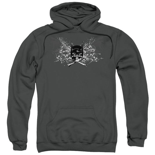 Batman Ill Omen Mens Hoodie Charcoal Officially Licensed