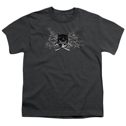 Batman Ill Omen Kids Youth T Shirt Charcoal Officially Licensed