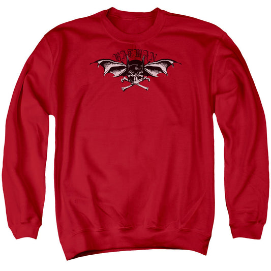 Batman Wings Of Wrath Mens Crewneck Sweatshirt Red