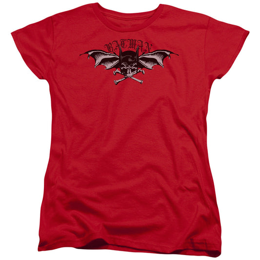 Batman Wings Of Wrath Womens T Shirt Red Officially Licensed