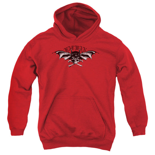 Batman Wings Of Wrath Kids Youth Hoodie Red Officially Licensed