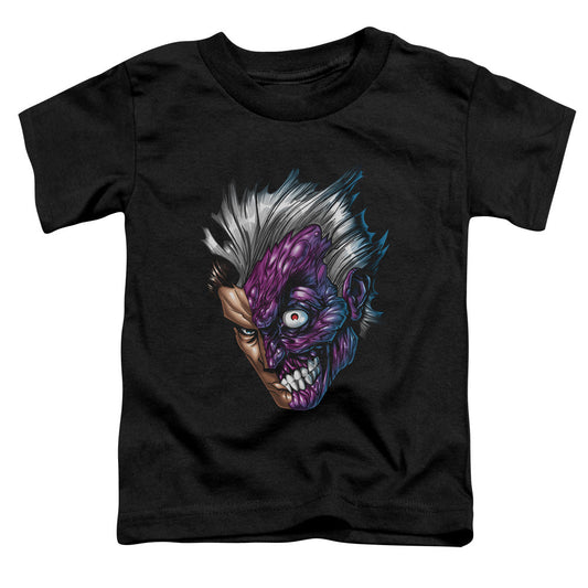 Batman Just Face Toddler Kids Youth T Shirt Black Officially Licensed