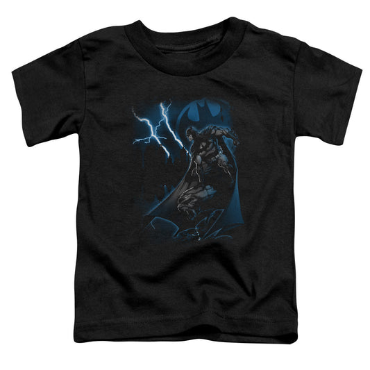 Batman Lightning Strikes Toddler Kids Youth T Shirt Black Officially Licensed
