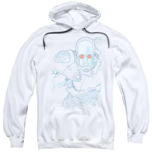 Batman Snowblind Freeze Mens Hoodie White Officially Licensed