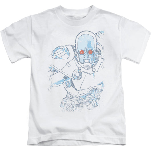Batman Snowblind Freeze Juvenile Kids Youth T Shirt White Officially Licensed