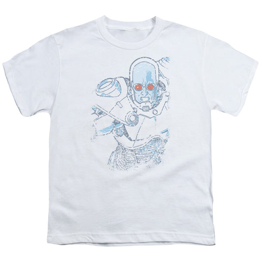 Batman Snowblind Freeze Kids Youth T Shirt White Officially Licensed
