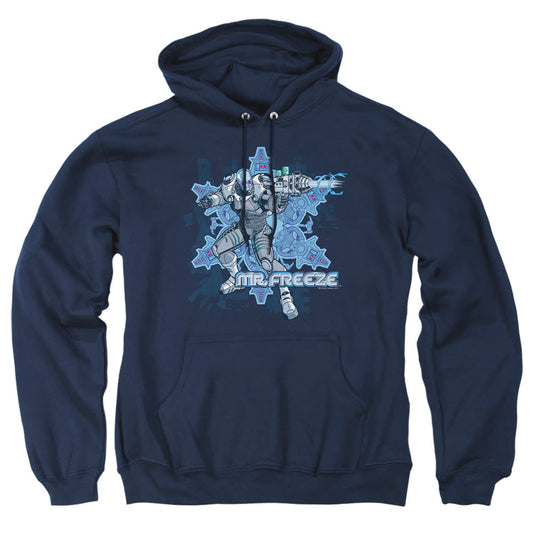 Batman Mr Freeze Mens Hoodie Navy Officially Licensed