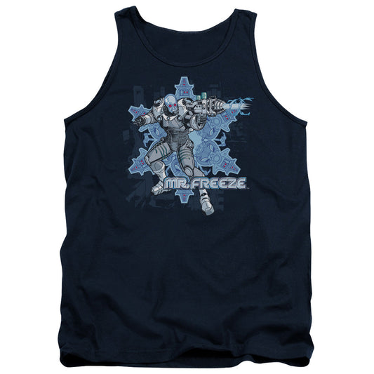 Batman Mr Freeze Mens Tank Top Shirt Navy Blue Officially Licensed