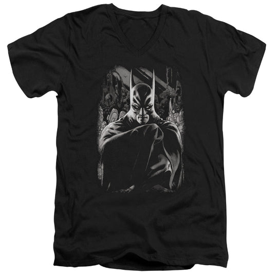 Batman Detective 821 Cover Mens Slim Fit V Neck T Shirt Black Officially Licensed