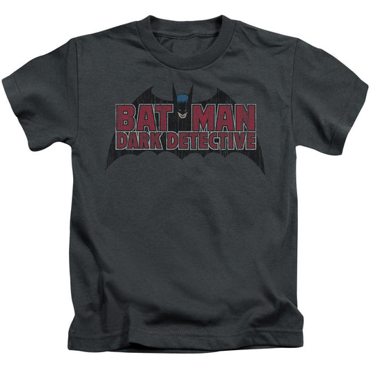 Batman Dark Detective Juvenile Kids Youth T Shirt Charcoal Officially Licensed