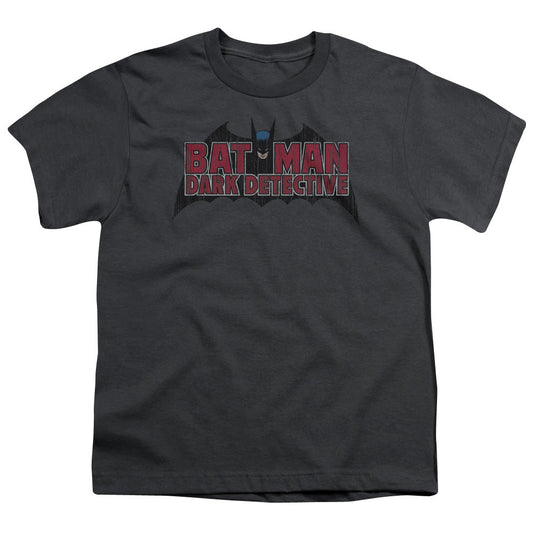 Batman Dark Detective Kids Youth T Shirt Charcoal Officially Licensed