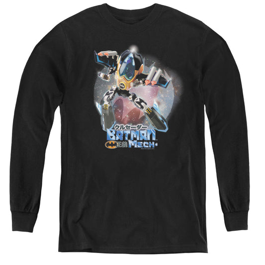 Batman Batman Mech Long Sleeve Kids Youth T Shirt Black Officially Licensed