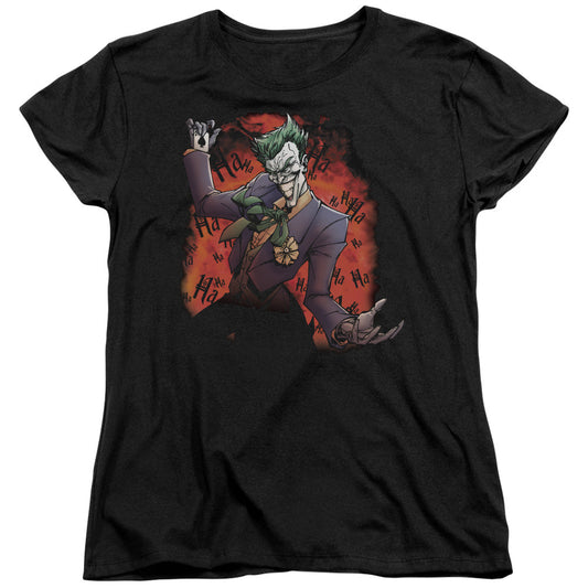 Batman Jokers Ave Womens T Shirt Black Officially Licensed