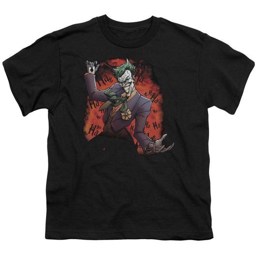 Batman Jokers Ave Kids Youth T Shirt Black Officially Licensed
