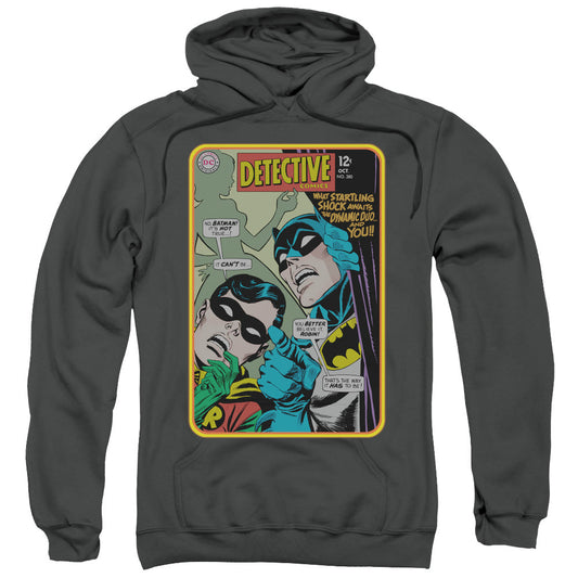 Batman Detective #380 Mens Hoodie Charcoal Officially Licensed