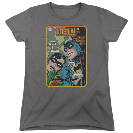 Batman Detective #380 Womens T Shirt Charcoal Officially Licensed