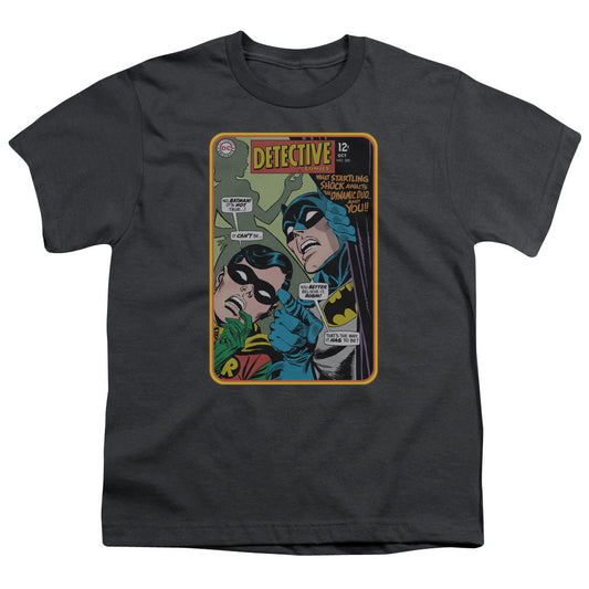 Batman Detective #380 Kids Youth T Shirt Charcoal Officially Licensed
