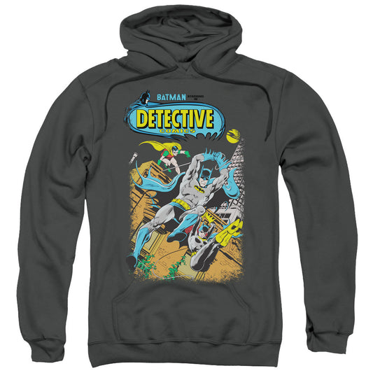 Batman Detective #487 Mens Hoodie Charcoal Officially Licensed