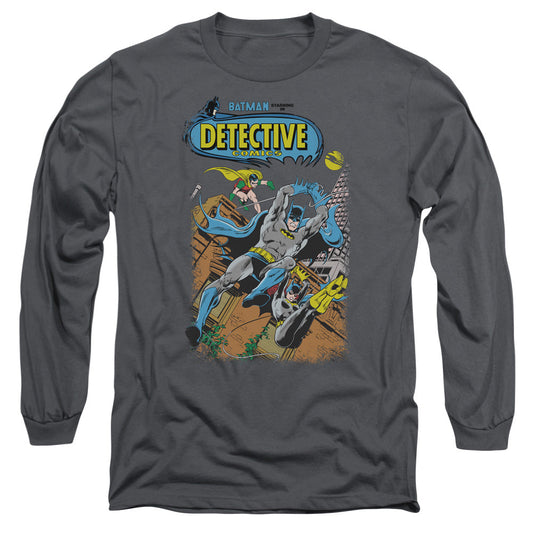 Batman Detective #487 Mens Long Sleeve Shirt Charcoal Officially Licensed