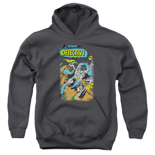 Batman Detective #487 Kids Youth Hoodie Charcoal Officially Licensed