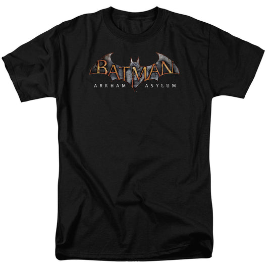 Batman Aa Arkham Asylum Logo Mens T Shirt Black Officially Licensed