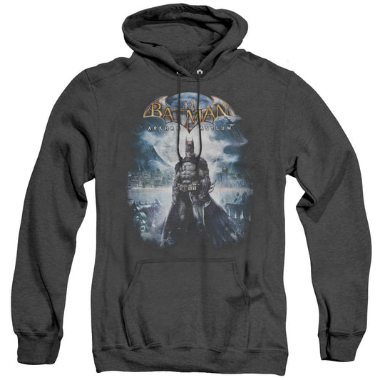 Batman Aa Game Cover Heather Mens Hoodie Black Officially Licensed