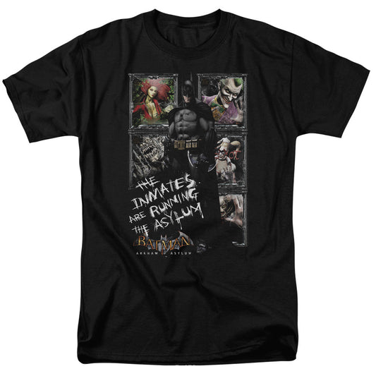 Batman Arkham Asylum Running The Asylum Mens T Shirt Black Officially Licensed