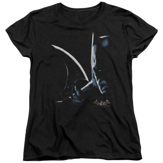 Batman Aa Arkham Batman Womens T Shirt Black Officially Licensed