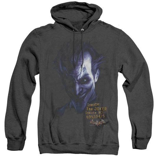 Batman Aa Arkham Joker Heather Mens Hoodie Black Officially Licensed