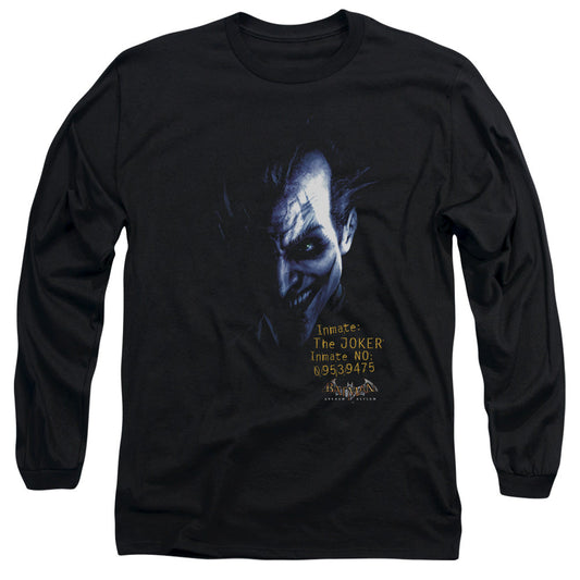 Batman Aa Arkham Joker Mens Long Sleeve Shirt Black Officially Licensed