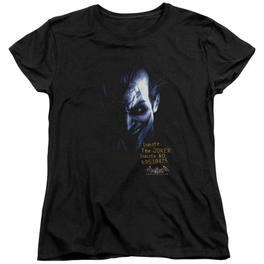Batman Aa Arkham Joker Womens T Shirt Black Officially Licensed