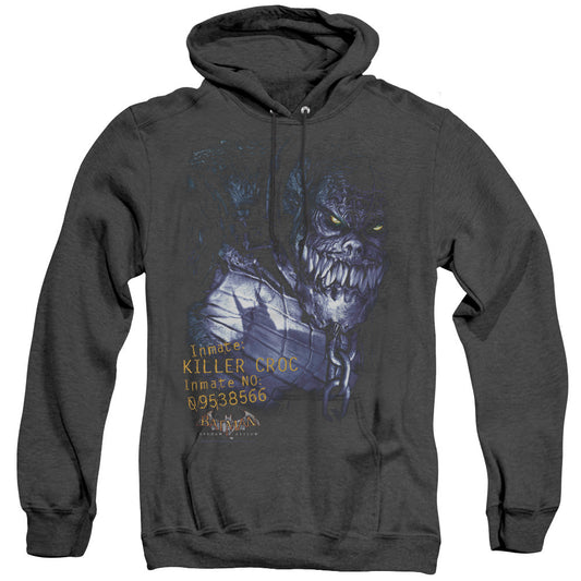 Batman Aa Arkham Killer Croc Heather Mens Hoodie Black Officially Licensed