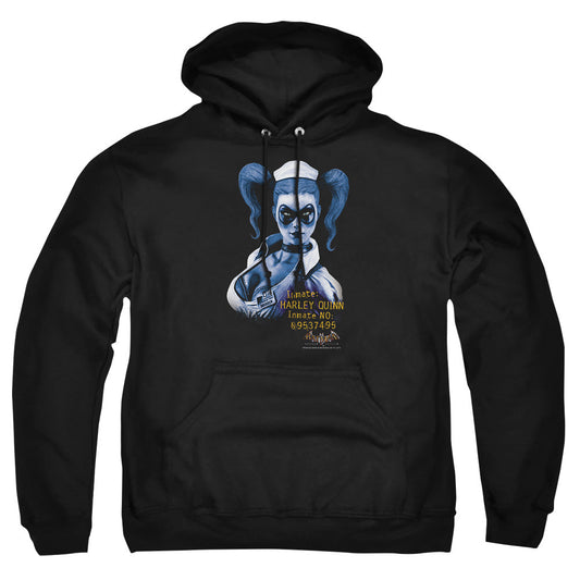 Batman Aa Arkham Harley Quinn Mens Hoodie Black Officially Licensed