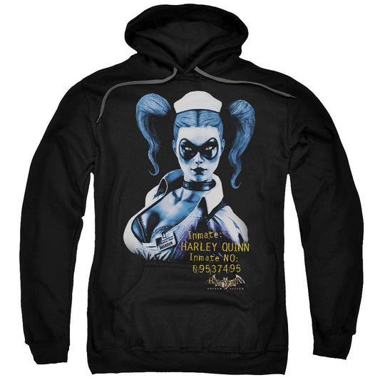 Batman Aa Arkham Harley Quinn Mens Hoodie Black Officially Licensed