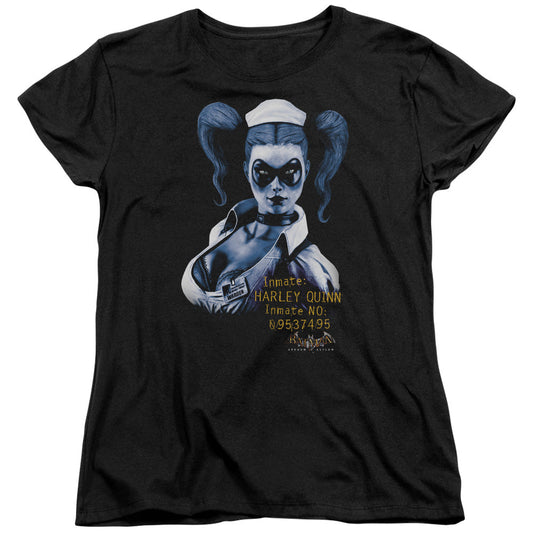 Batman Aa Arkham Harley Quinn Womens T Shirt Black Officially Licensed