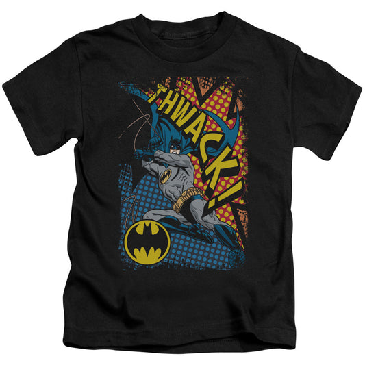 Batman Thwack Juvenile Kids Youth T Shirt Black Officially Licensed