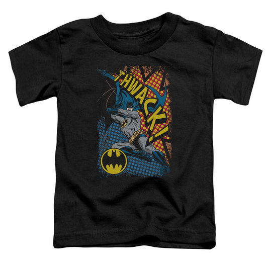 Batman Thwack Toddler Kids Youth T Shirt Black Officially Licensed